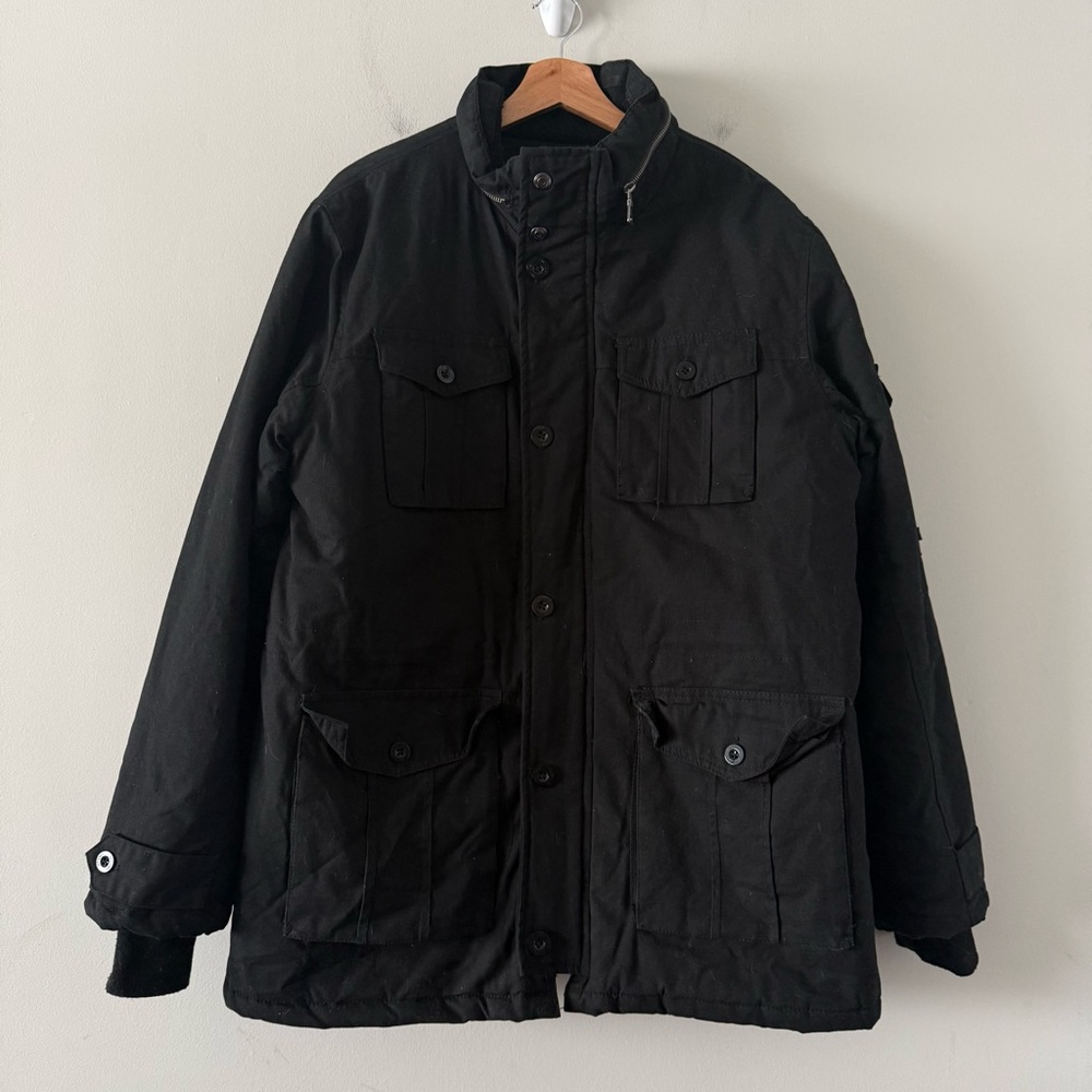 WT02‎ Chore Jacket Barn Coat Quilted Lining Mens Large Workwear Ranch Hand Field